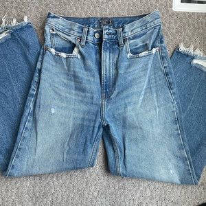 Abercrombie wide leg jeans